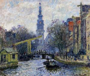 Monet_canal-in-amsterdam zuiderkerk